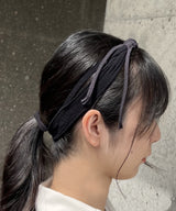 【 tri.R 】 Mesh fringe Headband / HH078TN-99