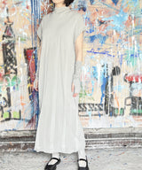 【 tri.R 】Lace high neck Dress / NAO04N-90/gray-soft type