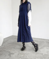 【tri.R】Net sleeve Dress / NAO05N-95