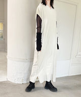 tri.R Stripe wide tapered Pants / NL087N-95/ charcoal