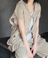 【 tri.R 】Fluffy form wide Vest / NAT11N-10