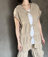 【 tri.R 】Fluffy form wide Vest / NAT11N-10