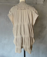 【 tri.R 】Fluffy form wide Vest / NAT11N-10