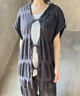 【 tri.R 】Fluffy form wide Vest / NAT11N-95