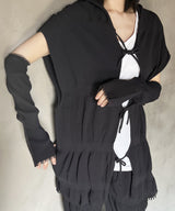 【 tri.R 】Fluffy form wide Vest / NAT11N-95
