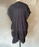 【 tri.R 】Fluffy form wide Vest / NAT11N-95