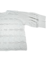 【tri.R】Leaf lace Pullover / NAT12N-90/gray-soft type