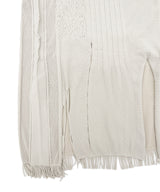 【tri.R】 Haut long sans manches à col calmar et col en V / NAT13N-91/l.gray-soft type