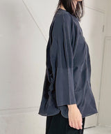 tri.R Stripe wide tapered Pants / NL087N-95/ charcoal