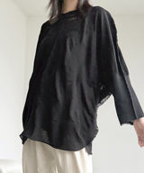 【 New 】Mesh flower Poncho Pullover / NAT15N-99/black