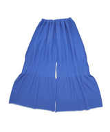 【 tri.R 】Mermaid  wide culottes pants / NL083N-80/blue-soft type