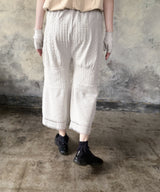 【tri.R】Flare Cropped Pants / NL086N-58/ d.b green