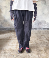 【 tri.R 】Uneven volume Pants- mild soft type / NL088N-95/charcoal