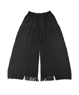 【 tri.R 】Hole tack Wide Cropped Pants/ NL089N-99/black
