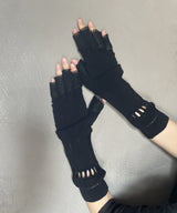 【 tri.R 】Flare fingerless glove / NR062N-99-soft type