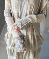 【nonnette Arm cover】Lace mix linen Arm cover / NR064Y-10