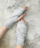 【 tri.R 】Semi flare short  Arm cover / NR068N-90/gray-soft type