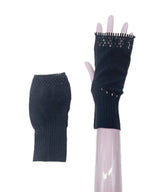 【 tri.R 】Semi flare short  Arm cover / NR068N-99/black-soft type