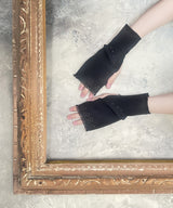 【 tri.R 】Semi flare short  Arm cover / NR068N-99/black-soft type