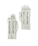【 New】Mix rib lace Layered Gloves / NR070N-90/light gray