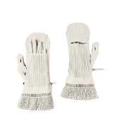【 New】Ribbon Layered Mitten Gloves / NR071N-91/light gray