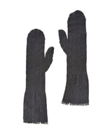【 tri.R 】Lace mix Mitten Gloves / NR073N-95/charcoal
