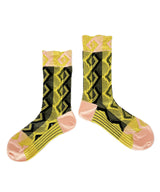 【nonnette Socks】Diamond pattern Socks / NS361Y-25