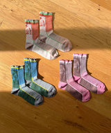 【nonnette Socks】Owl  rib Socks / NS364Y-01
