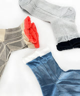 【nonnette Socks】Stripe lace mix Socks / NS368Y-90