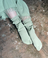 【 tri.R 】Ribbon rib tabi Socks / NS371N-51