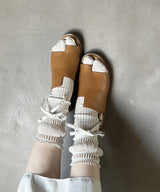 【 tri.R 】Ribbon rib tabi Socks / NS371N-91