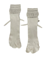 【 tri.R 】Ribbon rib tabi Socks / NS371N-91