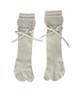 【 tri.R 】Ribbon rib tabi Socks / NS371N-91