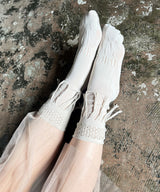 【 tri.R 】Fringe raschel Socks / NS372N-91
