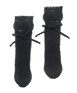 【tri.R】Ribbon rib Socks / NS381N- 91/light gray