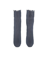 【 tri.R 】Lace combination Socks / NS382N- 95/charcoal