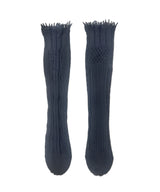 【 tri.R 】Mix rib lace Socks / NS383N- 99/black
