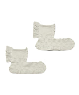 【 tri.R 】Back ruffle Socks / NS385N-91/ light gray