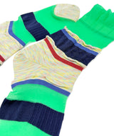 【nonnette Socks】See through mix line Socks / NS403Y-10