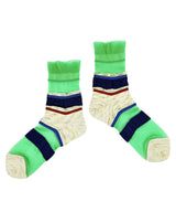 【nonnette Socks】See through mix line Socks / NS403Y-10