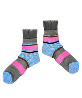 【nonnette Socks】See through mix line Socks / NS403Y-80