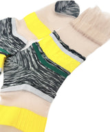 【nonnette Socks】See through mix line Socks / NS403Y-99