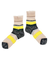 【nonnette Socks】See through mix line Socks / NS403Y-99