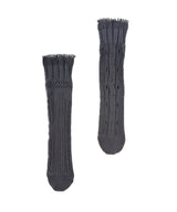 【Restock 】Mix rib lace Socks / NS418N-95/ charcoal