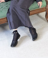 【tri.R】Back ruffle Socks / NS385N-95/charcoal