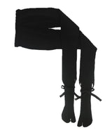 【 tri.R 】Ribbon rib tabi Tights / NT111N-99/black