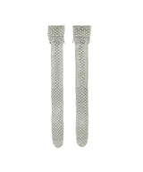 【 tri.R 】Fringe lace net Long High socks / NV043N- 90 / gray-soft type