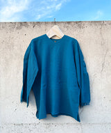 【 tri.R 】Fringe sleeve Pullover /  NAT07N-83