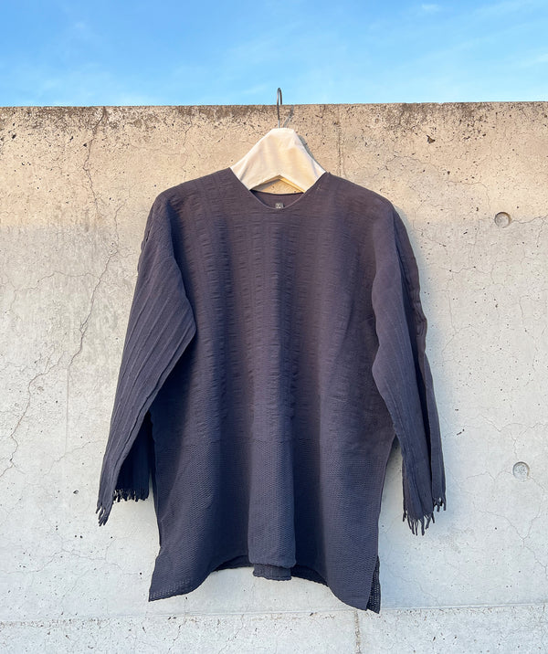 【 tri.R 】Fringe sleeve Pullover /  NAT07N-95
