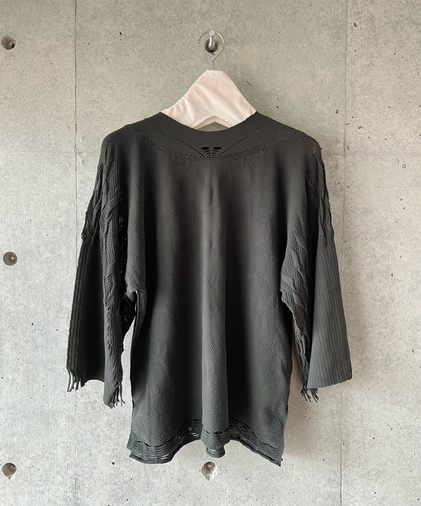 【 tri.R 】Unevenness sleeve Pullover / NAT08N-96